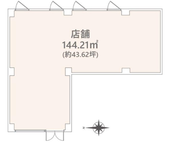 世田谷区成城９丁目の店舗の間取り