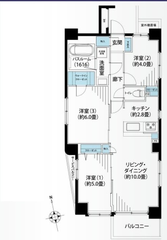 【間取り】 | エクラン西蒲田