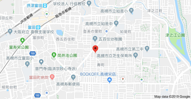 バッハレジデンス高槻Ⅰの地図