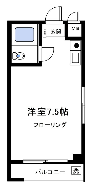 モンテローザ中野の間取り
