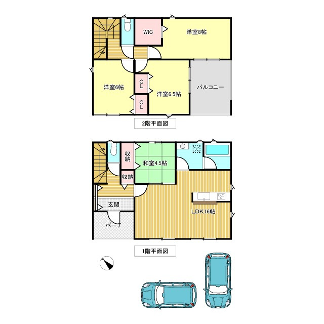 七栄第３３　新築戸建て　６号棟の間取り