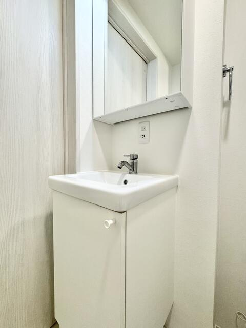 シンプルで使いやすい洗面台