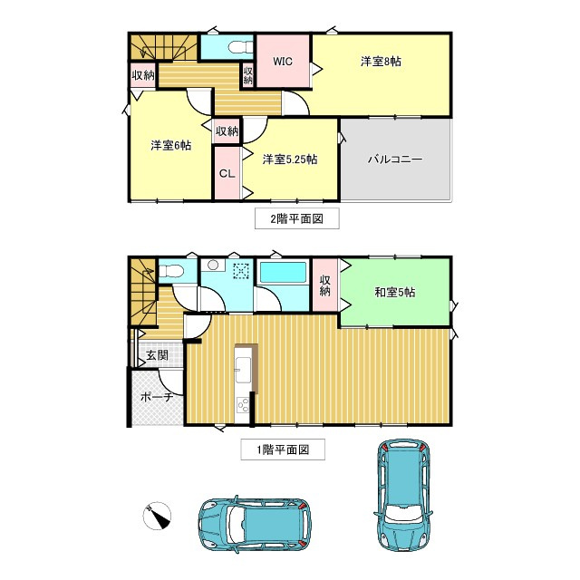 七栄第３３　新築戸建て　７号棟の間取り