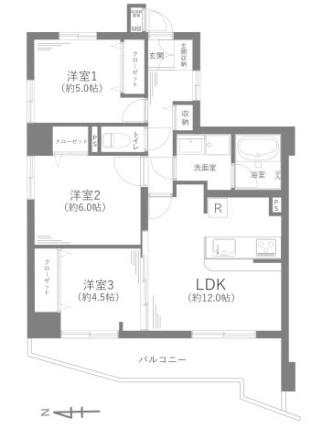 【間取り】 | □■朝日プラザ本厚木■□