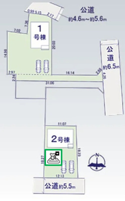 【区画図】 | 渋川市石原　新築住宅