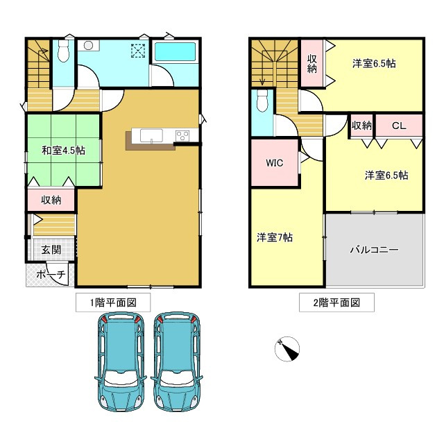 七栄第３３　新築戸建て　９号棟の間取り