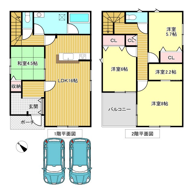 七栄第３３　新築戸建て　１０号棟の間取り