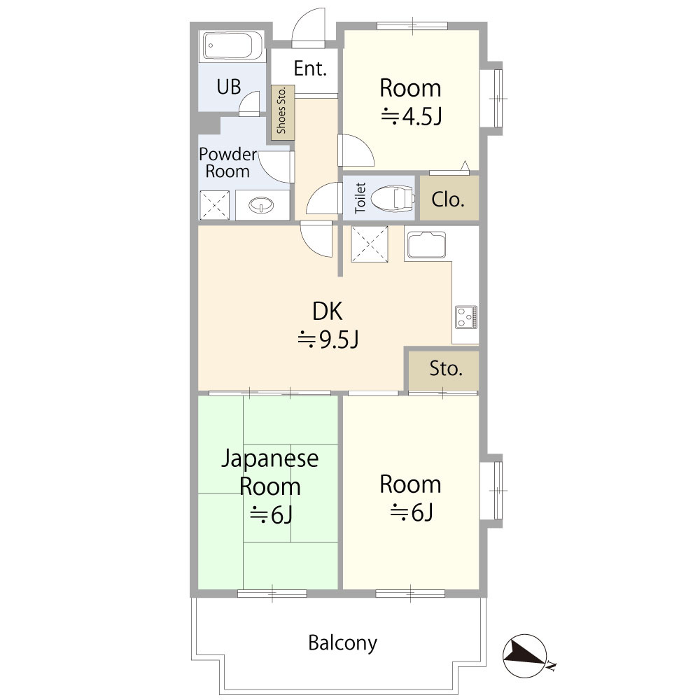 キャッスルメジェール西みずほ台壱番館の間取り|キャッスルメジェール西みずほ台壱番館