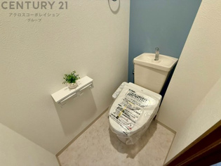 温水洗浄便座付トイレは温水洗浄機能により、暖かい水でおしりを洗浄することができ、冷たい水を使う従来の便座に比べ、温水洗浄機能で暖かいトイレを提供し、快適な使用を可能にします。