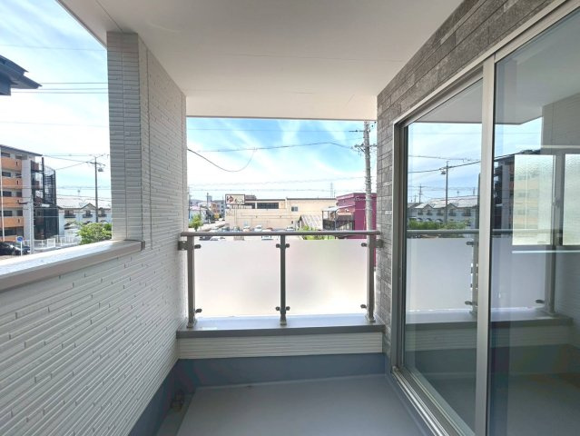 【商談中】新築戸建　一宮市多加木1期　全3区画分譲のバルコニー|バルコニーは南向きで洗濯物もよく乾きます！