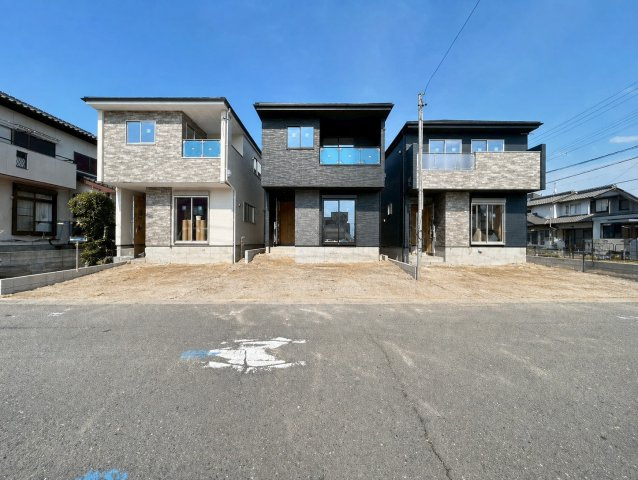 新築戸建　一宮市多加木1期　全3区画分譲の外観|「現地（2026年4月3日）撮影」　
■全体写真　
■ヤマダ不動産　株式会社リライフ　