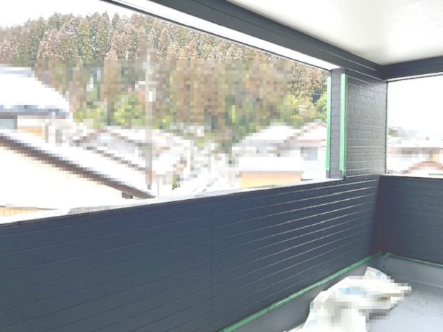越前市北千福町新築戸建3号棟のバルコニー