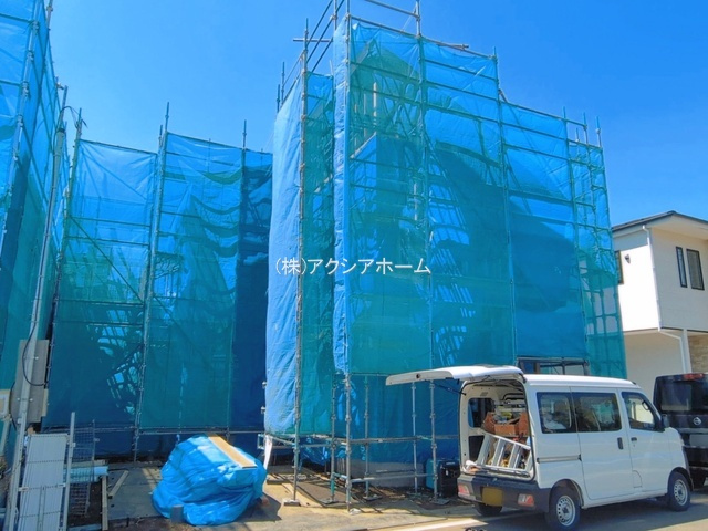 所沢市上安松・全8棟　新築一戸建　7号棟　の前面道路含む現地写真|現地写真（2026年2月19日撮影）