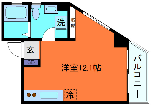 レシア六甲の間取り