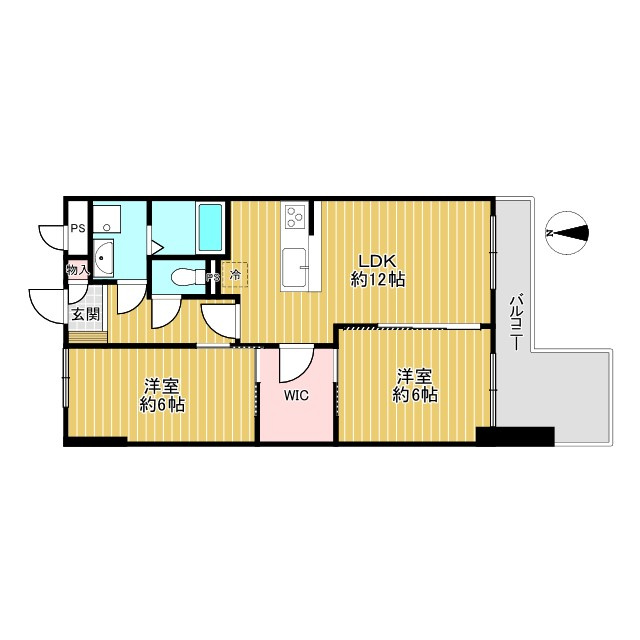 コスモ萱島の間取り