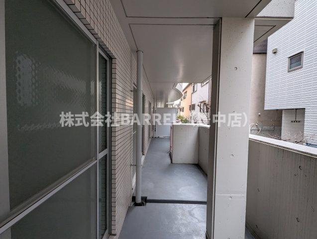 ヴィラ豊中のバルコニー