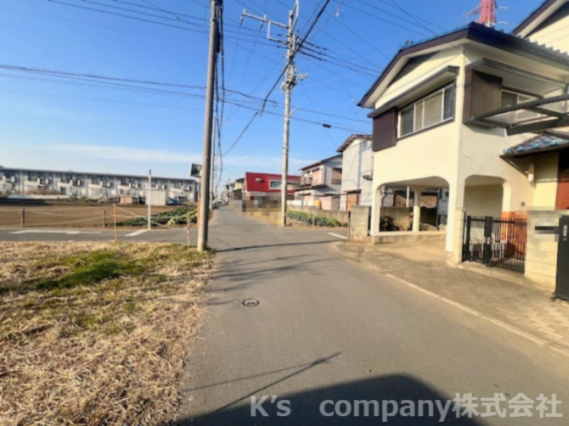 ◎高座郡寒川町一之宮3丁目　建築条件なし　売地の前面道路含む現地写真|前面道路の様子です◇