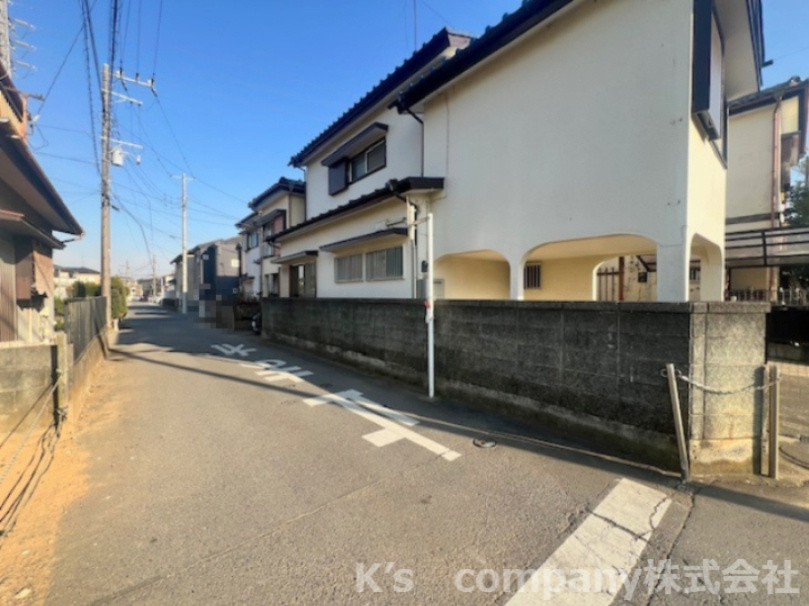 ◎高座郡寒川町一之宮3丁目　建築条件なし　売地の前面道路含む現地写真|前面道路の様子です◇