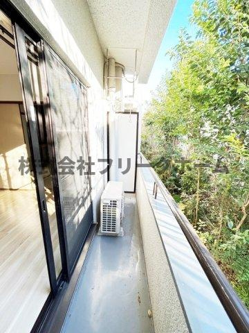 武蔵野市境４丁目の賃貸マンションのバルコニー
