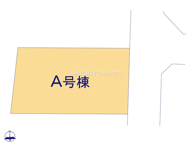 練馬区大泉町5丁目　駐車2台×土地43坪超　大型住宅　限定1棟の区画図
