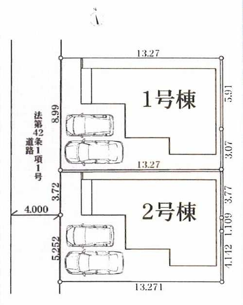 厚木市林2丁目第2　新築戸建全2棟　2号棟の区画図