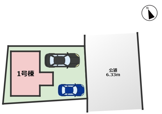 KIS昭和区川名町2期｜名古屋市の戸建ならホームアップの区画図