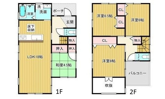安佐北区可部南１丁目の間取り