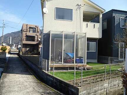 安佐北区可部南１丁目の前面道路含む現地写真