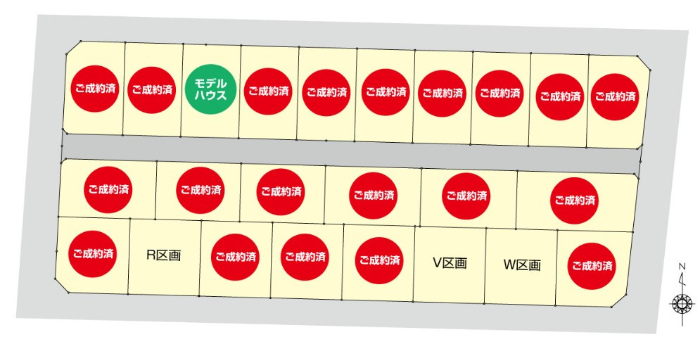 高知市海老の丸　建築条件なし売土地の区画図|■土地価格1,640万円■R区画
