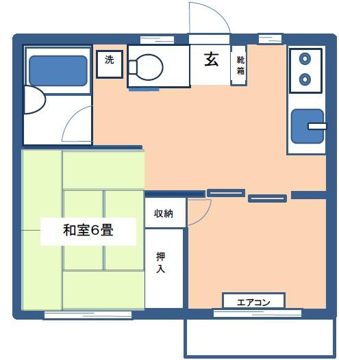 和室にもエアコンあり