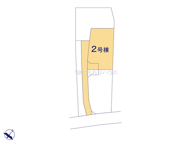 鴻巣市本町7丁目　新築一戸建て　ブルーミングガーデン　02の区画図|2号棟