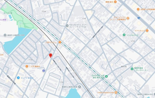 加古郡播磨町北本荘1丁目　中古戸建の地図