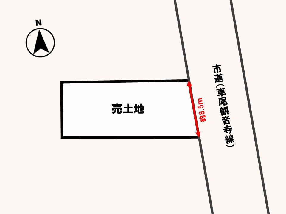 米子市観音寺新町２丁目　倉庫の区画図