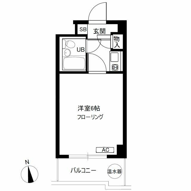 南向きバルコニー☆１Ｋ
