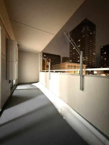 セザール苗穂のバルコニー