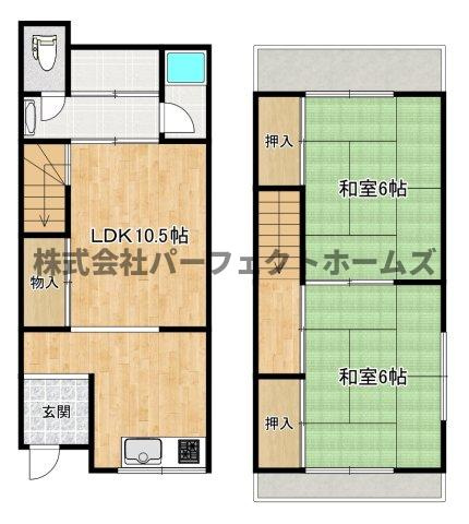 松丘町戸建　賃貸の間取り