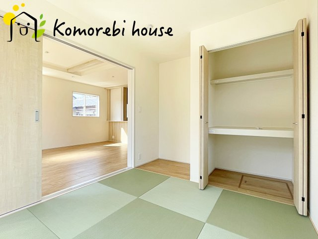 鴻巣市本町7丁目　新築一戸建て　ブルーミングガーデン　03の和室|フローリングだけでなく、和室もあります