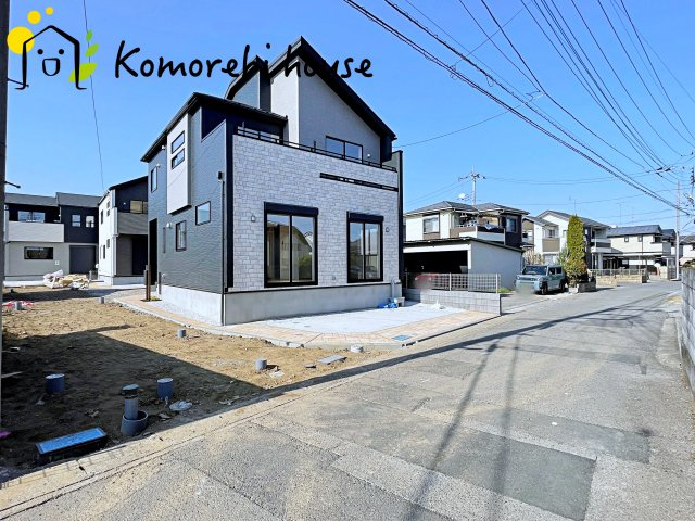 鴻巣市本町7丁目　新築一戸建て　ブルーミングガーデン　03の前面道路含む現地写真|前面道路含む現地写真です