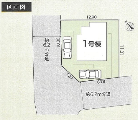 グラファーレ千葉市中央区星久喜町2期の区画図
