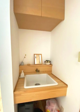 泉馬場店舗の洗面所