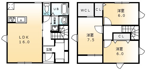 プレステージ　　刈谷市の賃貸ならクラスホーム刈谷店の間取り