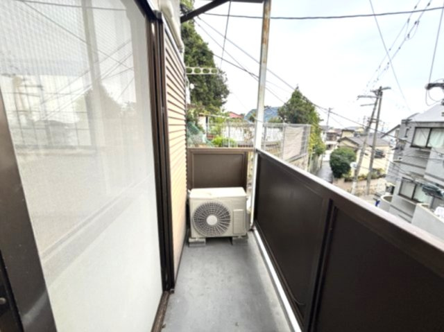 城ノ下ハイツ　Ａ棟のバルコニー