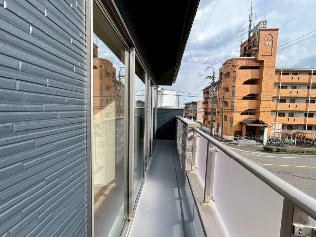 新築戸建　一宮市多加木1期　全3区画分譲のバルコニー|バルコニーは南向きで洗濯物もよく乾きます！