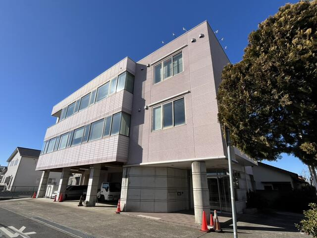 ひたちなか市西大島１丁目　倉庫付ビルの外観パース