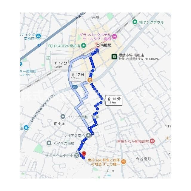 ダイヤモンドクレスト南柏の地図