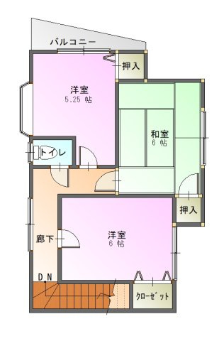 【間取り】 | 岩屋　４DK中古住宅