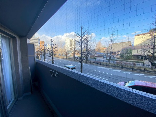 コスモ堀川寺之内のバルコニー|現地（2026年1月末）撮影