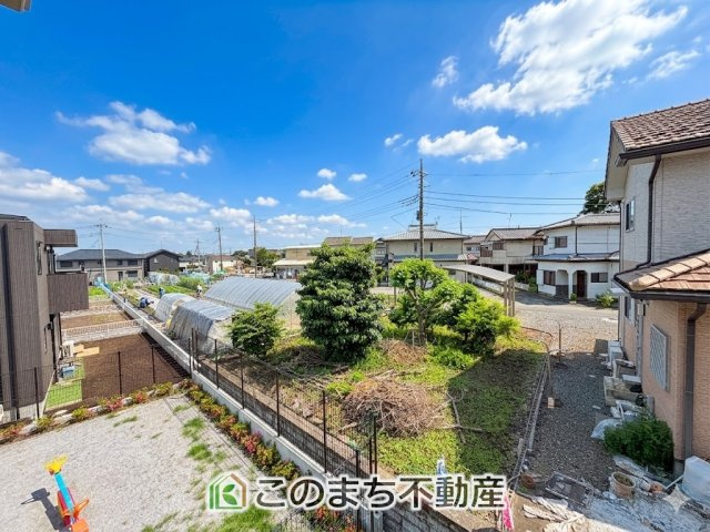 CRADLEGARDEN宇都宮市野沢町第4の展望|バルコニーからは、開放感あふれる穏やかな街並みを一望。
