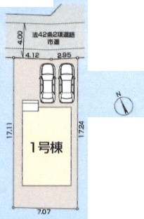 Livele Garden.S あきる野野辺第14　新築　全1棟の区画図