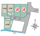 茅ヶ崎市円蔵　新築戸建　全5棟4号棟の区画図
